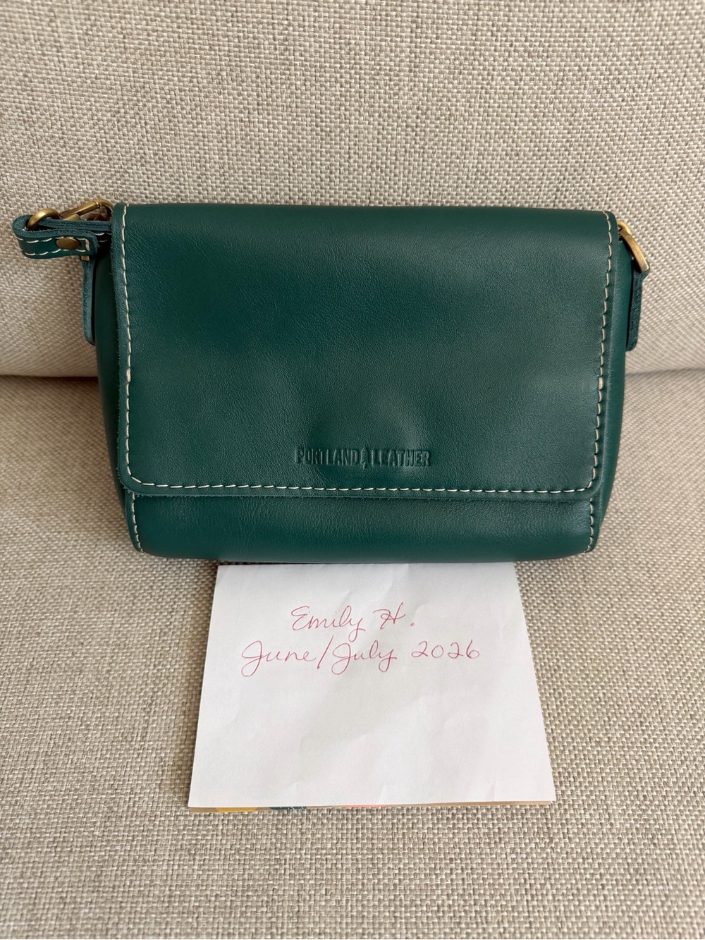 Portland Leather Peacock Mini Metro Crossbody